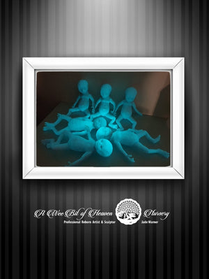 Elara Full Body Silicone Alien - Glows in Dark Unpainted Kit