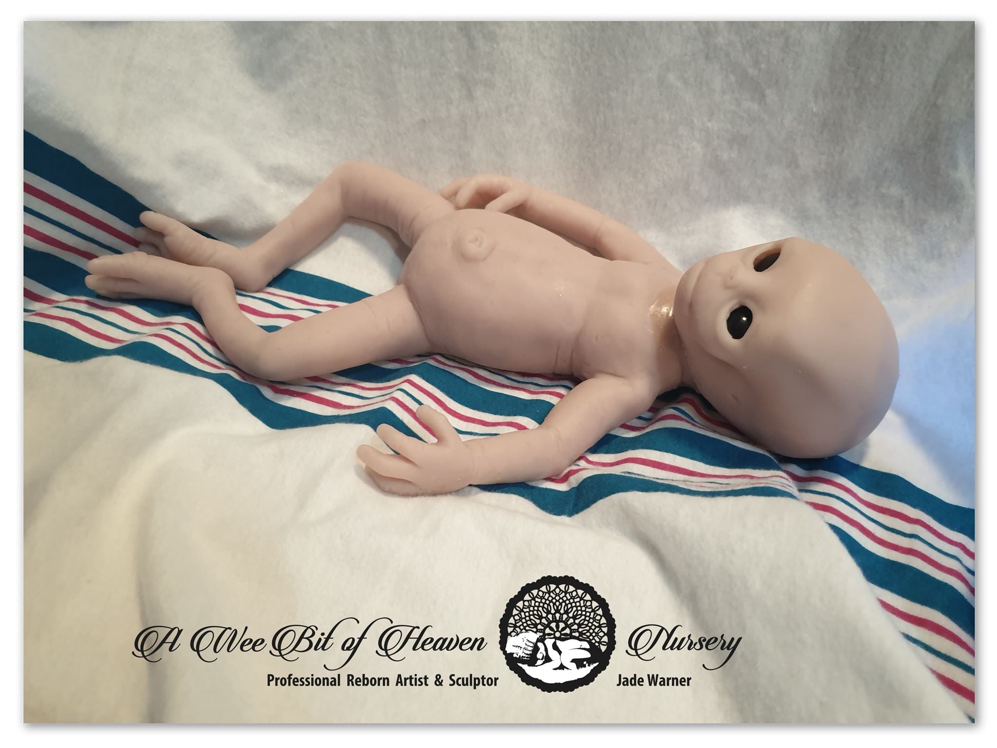 Elara Full Body Silicone Alien - Glows in Dark Unpainted Kit