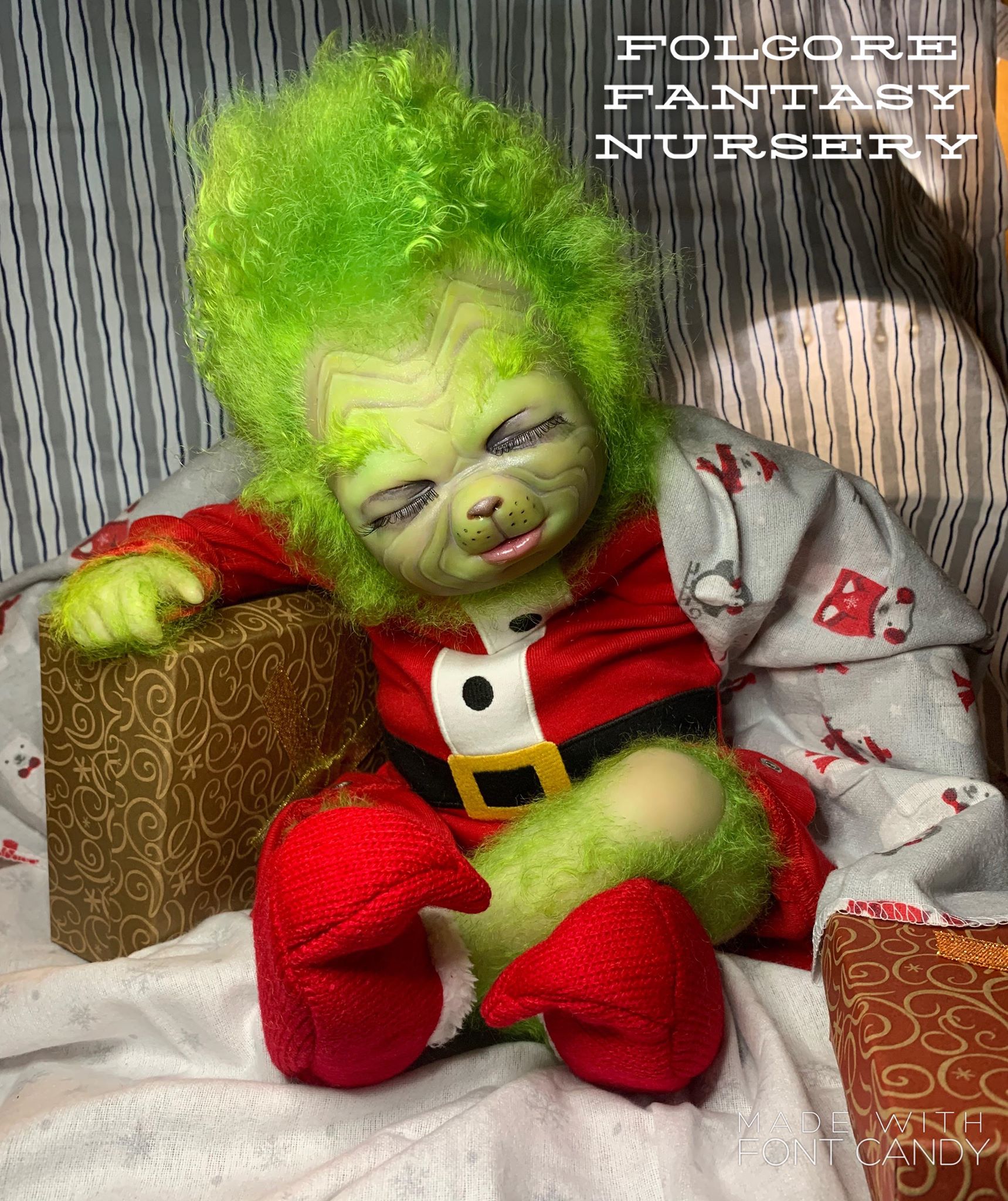 Mistletoe Hybrid Baby Mouse VINYL  HEAD ONLY