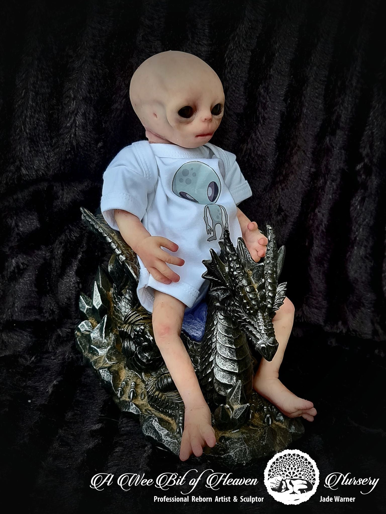 Elara Full Body Silicone Alien - Glows in Dark Unpainted Kit