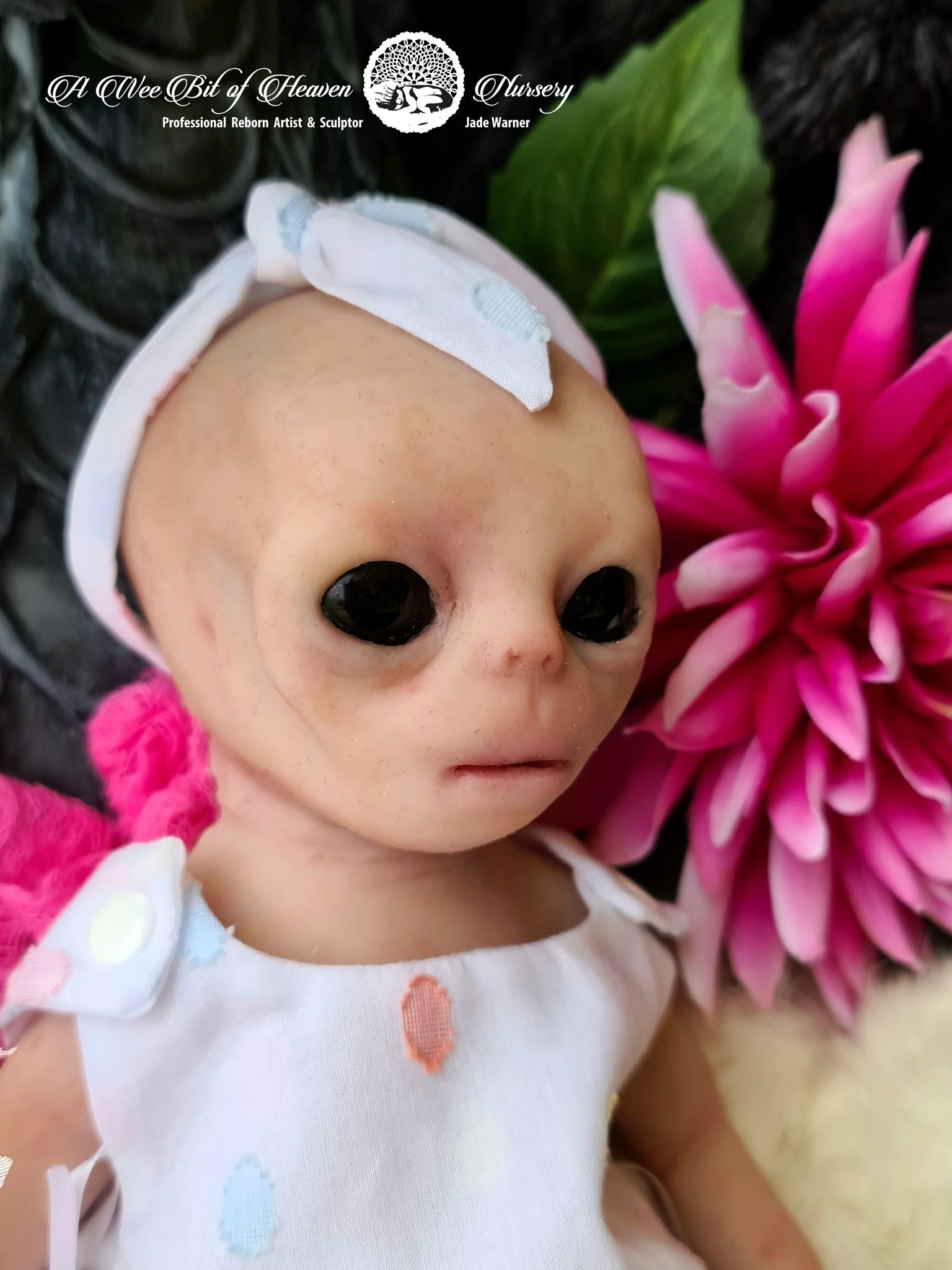 Elara Full Body Silicone Alien - Glows in Dark Unpainted Kit
