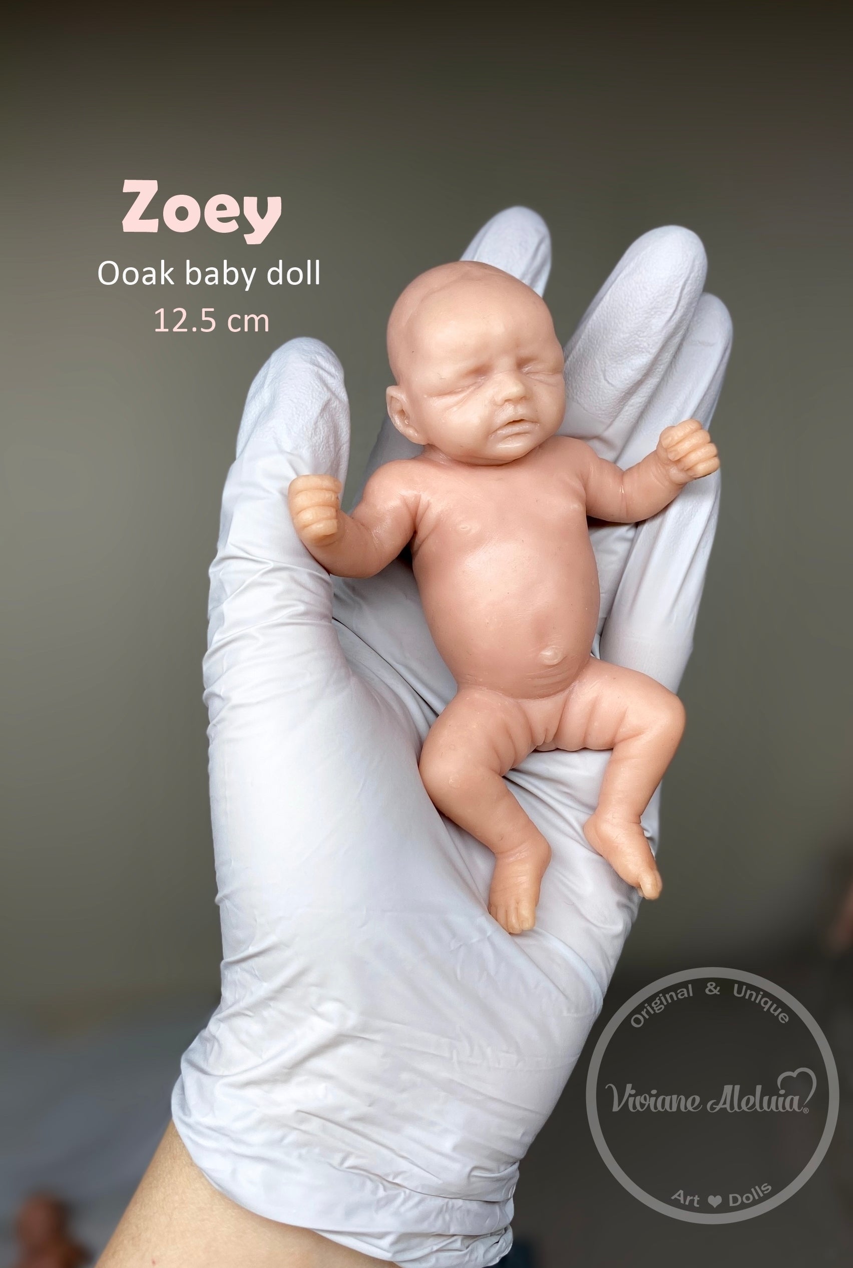 Zoey Full Body Mini Silicone Baby by Viviane Aleluia