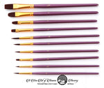 Brush Set (pkt 10 purple)