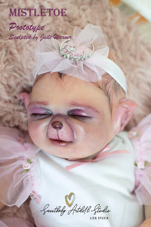 Mistletoe Hybrid Baby Mouse VINYL  HEAD ONLY