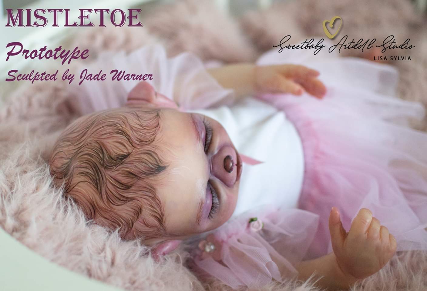 Mistletoe Hybrid Baby Mouse VINYL  HEAD ONLY