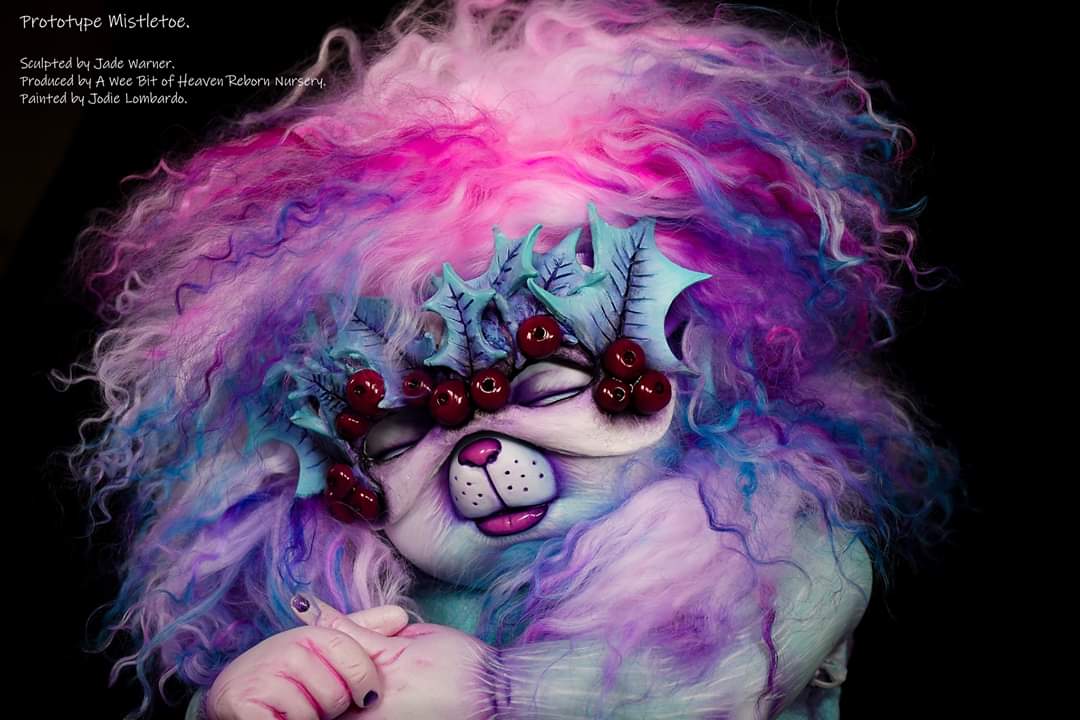 Mistletoe Hybrid Baby Mouse VINYL  HEAD ONLY