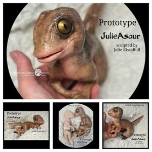 JulieAsaur Baby Dinosaur by Julie KissaBull - DEPOSIT ONLY