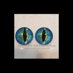 Fantasy Glass Cabochon  Hand Printed Eyes -size 18mm- #PR41
