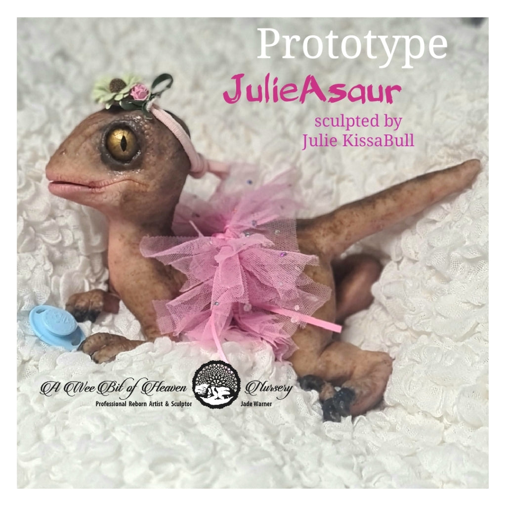 Prototype JulieAsaur  Full Body Silicone Baby Dinosaur Available