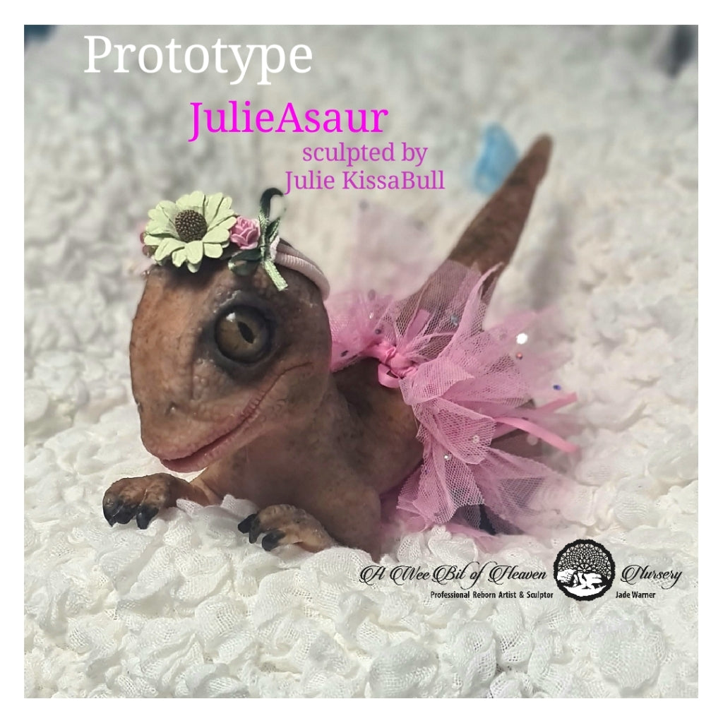 Prototype JulieAsaur  Full Body Silicone Baby Dinosaur Available