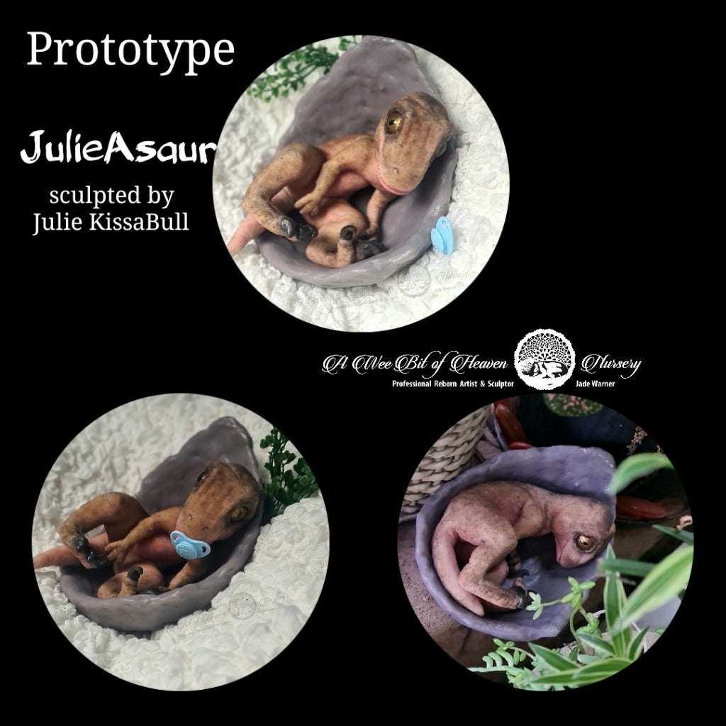 JulieAsaur Baby Dinosaur by Julie KissaBull - DEPOSIT ONLY