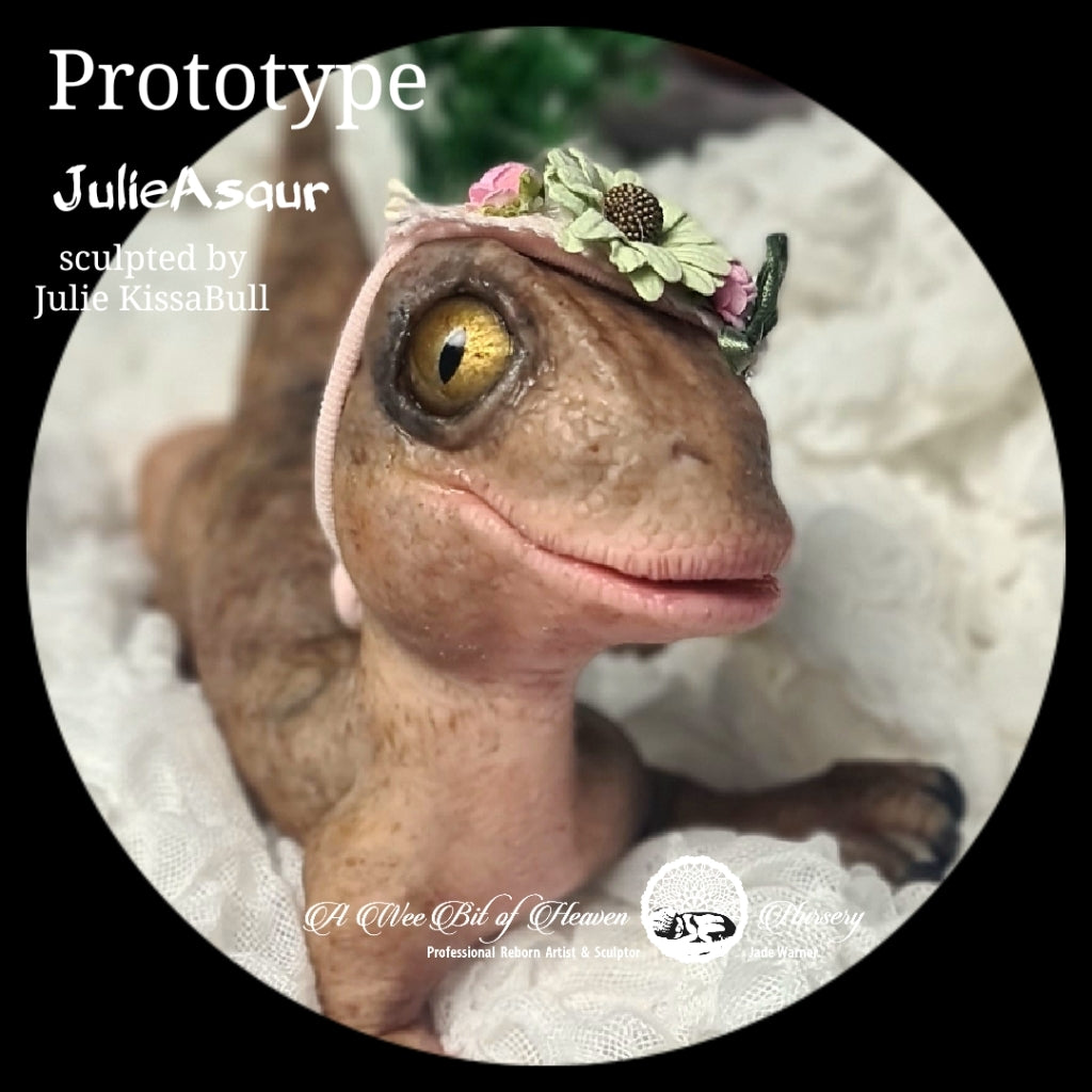 Prototype JulieAsaur  Full Body Silicone Baby Dinosaur Available