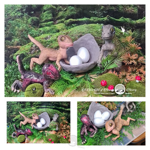 JulieAsaur Baby Dinosaur by Julie KissaBull - DEPOSIT ONLY