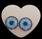 Fantasy Glass Cabochon  Hand Printed Eyes -size 18mm- #PR27