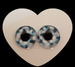 Fantasy Glass Cabochon  Hand Printed Eyes -size 18mm- #PR40