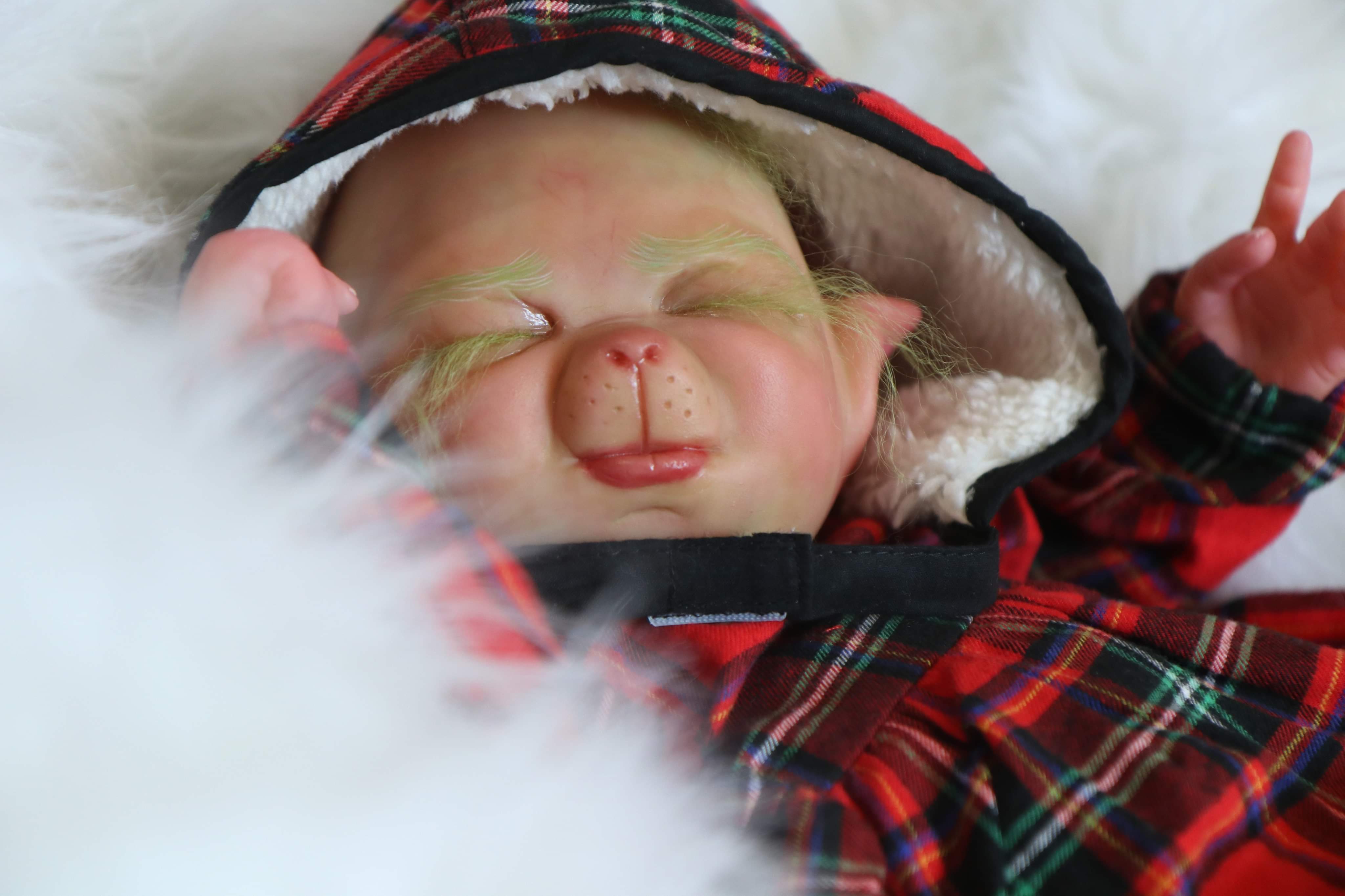 Mistletoe Hybrid Baby Mouse VINYL  HEAD ONLY