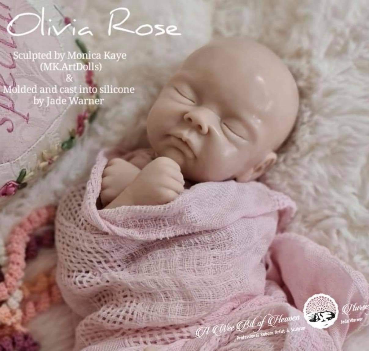 Olivia Rose  Silicone Baby Sculpted by Monica Kaye (MK.ArtDolls)